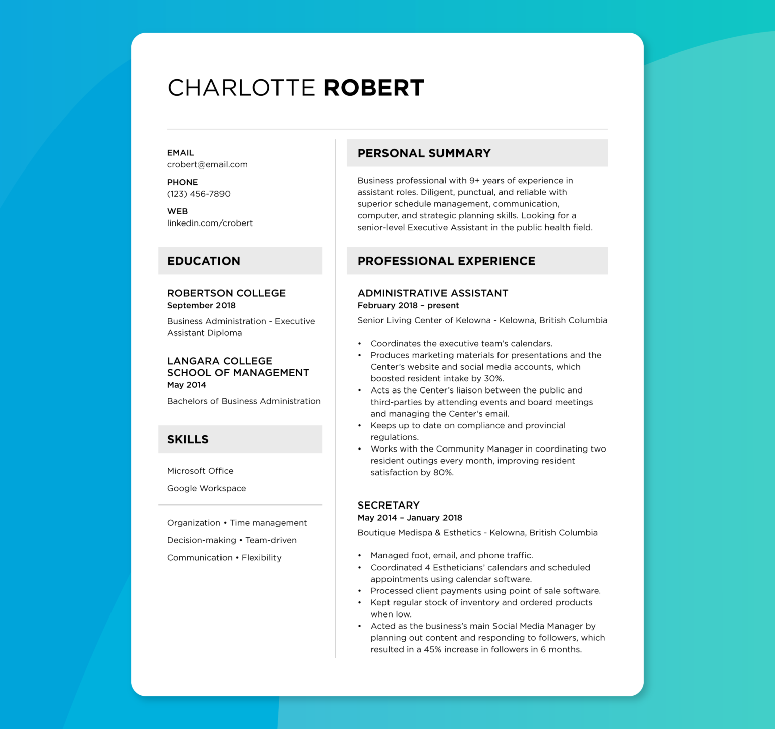 Canadian Resume Format How To Make a Resume [Templates]