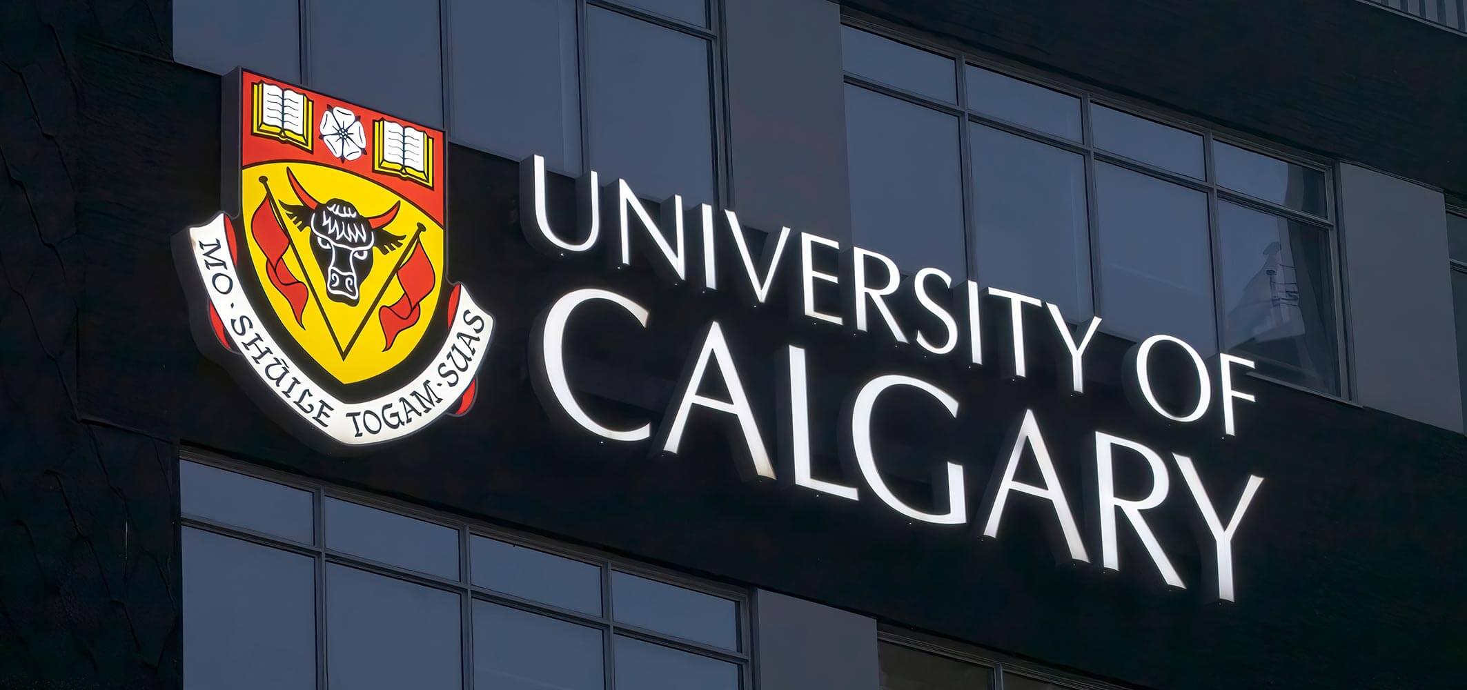 Photo of exterior sign for University of Calgary