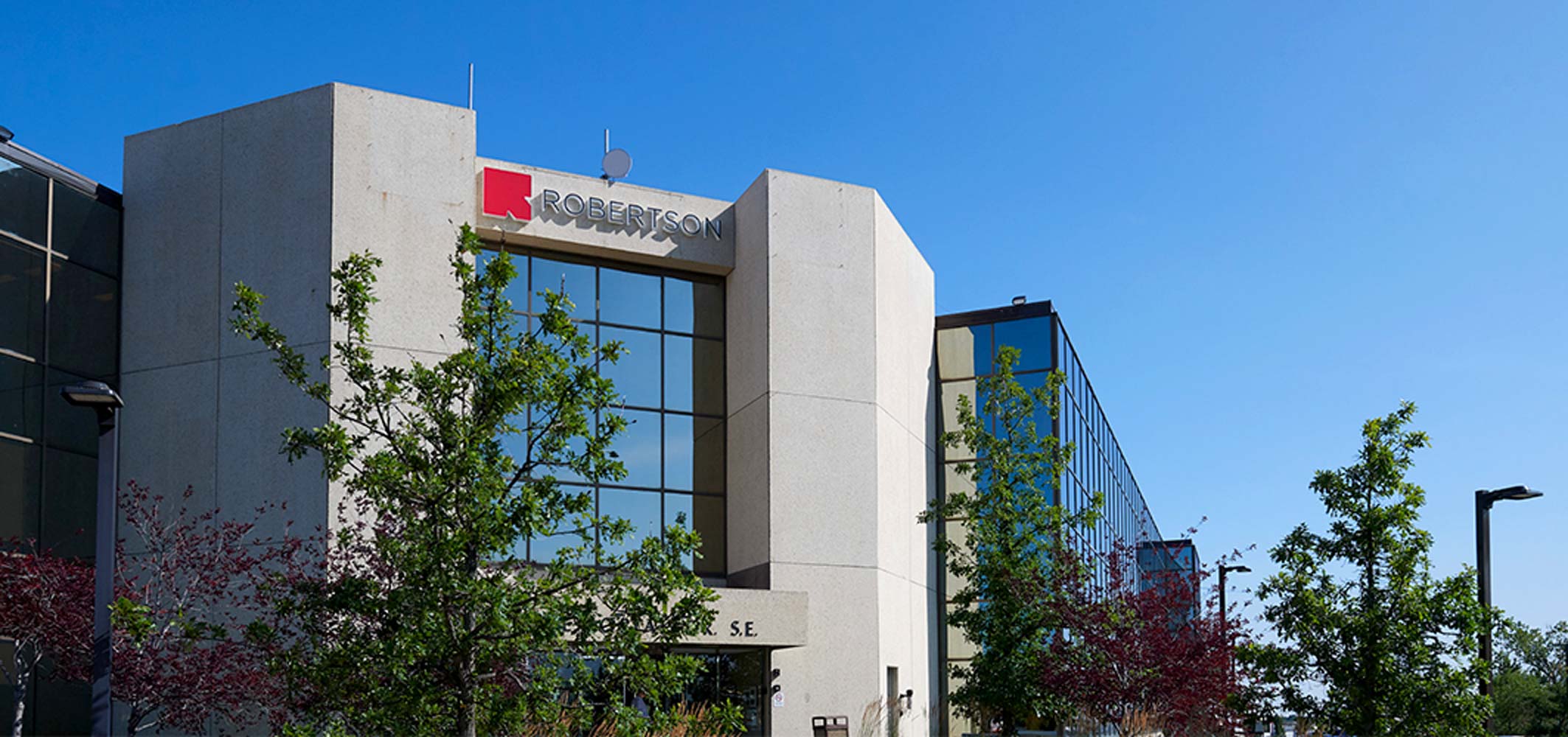 Entrance of Robertson College’s Edmonton Campus in Alberta. 
